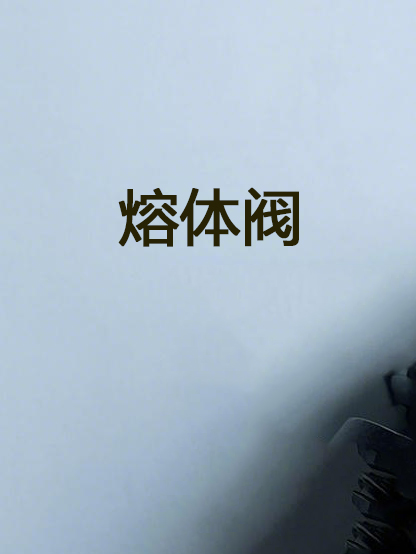 熔体阀 Melt valve